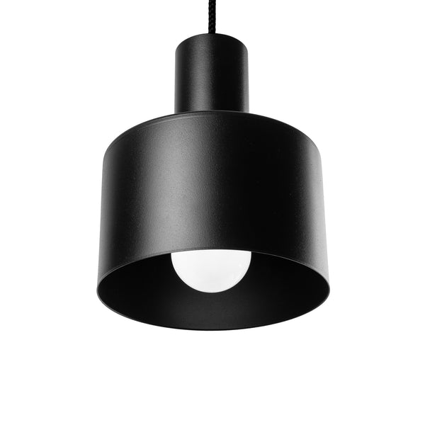 Чорний металевий підвісний світильник для спальні та вітальні - Enkel 1, Ummo