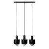 Чорний металевий підвісний світильник, люстра для вітальні, спальні, кухні Enkel 3 - Ummo