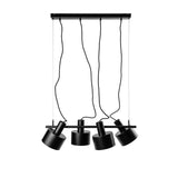 Чорний стельовий підвісний світильник Enkel 4 - люстра для кухні та вітальні Ummo