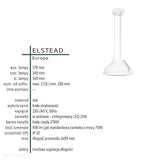 Світильник білий 35см, LED 25W - підвісний для кухні, їдальні, вітальні Elstead (Європа)
