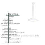 Світильник білий 50см, LED 35W - підвісний для кухні, їдальні, вітальні Elstead (Європа)