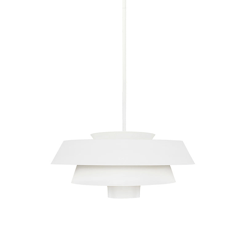 Сучасний металевий світильник над столом для спальні вітальні (білий) 1xE27, Feiss (Brisbin)