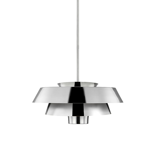 Сучасний металевий світильник над столом для спальні вітальні (нікель) 1xE27, Feiss (Brisbin)