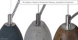 Бетонний підвісний світильник - сучасний промисловий, для вітальні (1xE27) (11 лютого) Лофтлайт