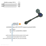Роз'єм FLEX SPT-2 (WT) підключений до кабелю (IP 44) - АКСЕСУАРИ системи 12V LED Polned (6262011)
