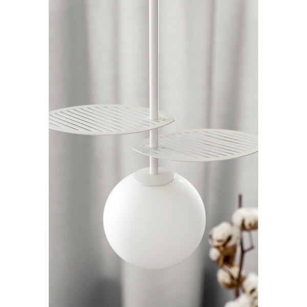 Стильний білий підвісний світильник для вітальні Fyllo A - куля Ummo 15см