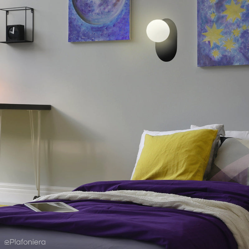 Настінний світильник Black Hanea - сучасний світильник для вітальні, спальні, ванної кімнати Ummo