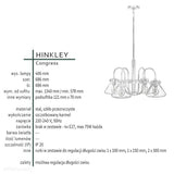 Підвісний світильник (карамель) люстра - плафон 20см для вітальні, кухні, спальні (4xE27) Hinkley (Congress)