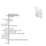 Античний нікель - настінний світильник (повітряні бульбашки) для кухні вітальні (1xE14) Hinkley (Dakota)