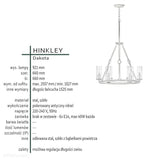 Античний нікель - Підвісна лампа / люстра Dakota (бульбашки повітря) - Хінклі (6xE14)