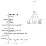 Античний нікель - підвісний світильник, люстра (бульбашки повітря) для кухні вітальні (8xE14) Hinkley (Dakota)