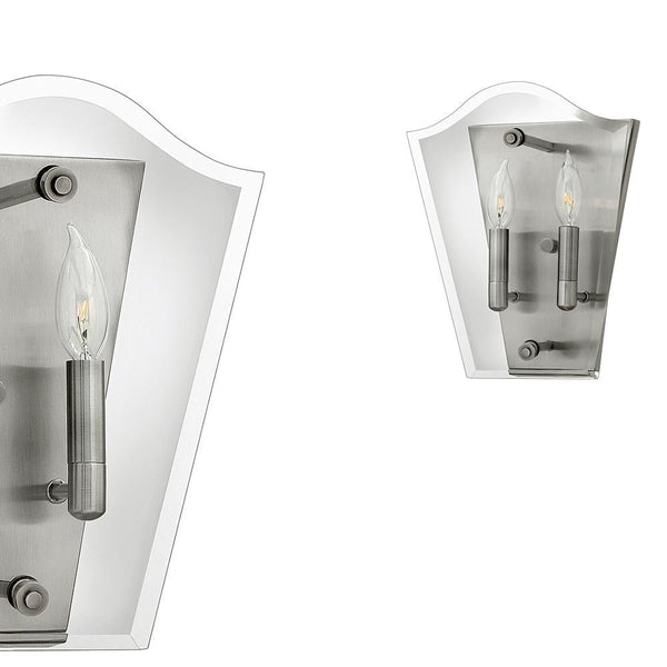 Настінний скляний світильник для вітальні, кухні, спальні (2xE14) Hinkley (Wingate)