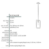 Каркасний підвісний світильник для вітальні - Kichler, Imahn