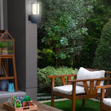 Зовнішній настінний садовий світильник - бра (10x10см, 1xE27) Radex (Squer K)