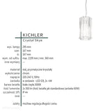 Кришталевий підвісний світильник Kichler