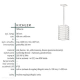 Підвісний світильник в стилі ретро 40 см, люстра для спальні, вітальні - Kichler, Moxie