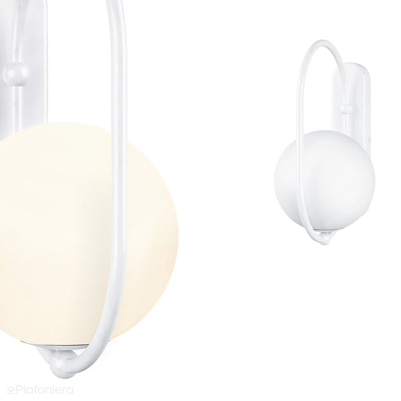 Стильний білий настінний світильник для ванної та кухні - Koban D, Ummo