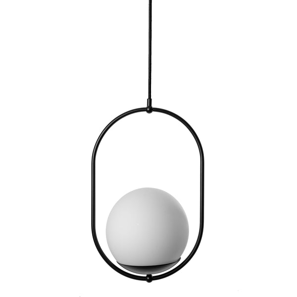 Мінімалістичний підвісний світильник чорна куля - Koban B, Ummo