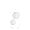 Білий каркас (кулі 20/15см) підвісний світильник - Koban C, Ummo
