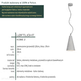 Бетонний світильник - сучасний промисловий підвісний світильник, для кухні вітальні (19см 1xE27) (Kobe 2) Лофтлайт
