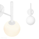 Білий сучасний світильник Kop A - настінний світильник для вітальні, спальні, кухні та ванної Ummo