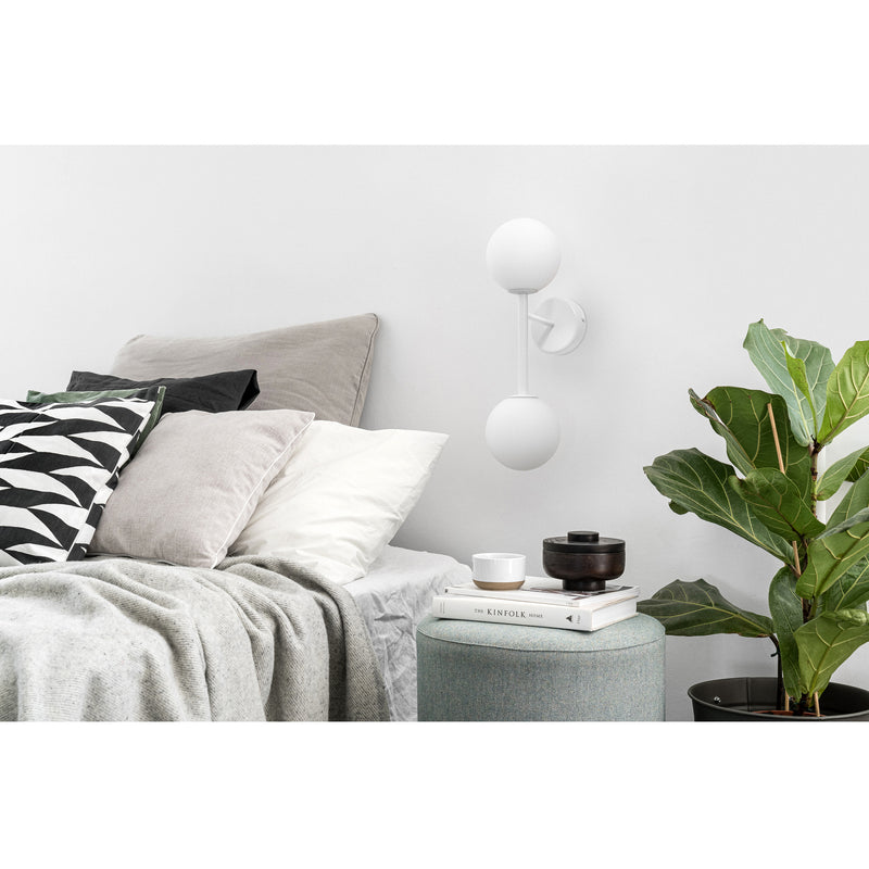 Настінний світильник Kop B для вітальні та спальні - бра з білим покриттям Ummo