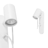 Білий сучасний світильник Kop F - настінний світильник для вітальні, спальні, кухні та ванної Ummo