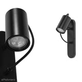Чорний сучасний світильник Kop F - настінний світильник для вітальні, спальні, кухні та ванної Ummo