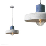 Двоколірний бетонний світильник - сучасний промисловий підвісний світильник, для кухні вітальні (1xE27) (Korta 2) Лофтлайт