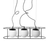 Kuglo D - потрійний підвісний світильник над столом, для кухні та їдальні Ummo