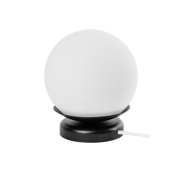 Біла куля, мінімалістична настільна лампа з кабелем Kuul ST Ummo