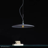 Бетонний світильник - сучасний промисловий підвісний світильник, для кухні вітальні (1xE27) (Лотна) Лофтлайт
