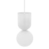 Білий металевий підвісний світильник для вітальні та спальні Luoti - Ummo