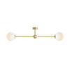 Стельовий світильник White Pearl 2 Brass L, стельовий світильник з латуні - Aldex (1113PL_H40) 89см