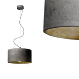 Бетонний сучасний промисловий підвісний світильник - для кухні вітальні (1xE27) (Мальта) Loftlight