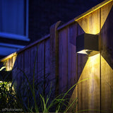 Вуличний світильник - настінний, садовий графіт/чорний IP 44 (2x3W, 3000K) (12V LED система) Mauri