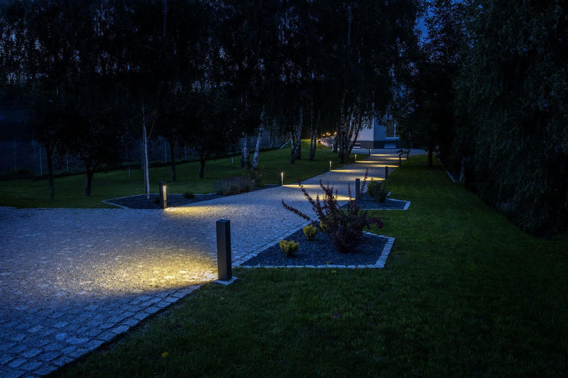 Вуличний сучасний садовий світильник - стовп 60/80 см (10x10 см, 1xGU10) Radex (Modern)