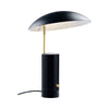 Мадемуазель | Чорна скандинавська настільна лампа з мармуровою основою | Дизайн для людей