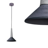 Двоколірний бетонний світильник - сучасний промисловий підвісний світильник, для кухні вітальні (1xE27) (Медано) Лофтлайт