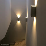Настінний світильник Concrete - настінний світильник для вітальні, спальні, кухні (2x GU10) (Orto) Loftlight