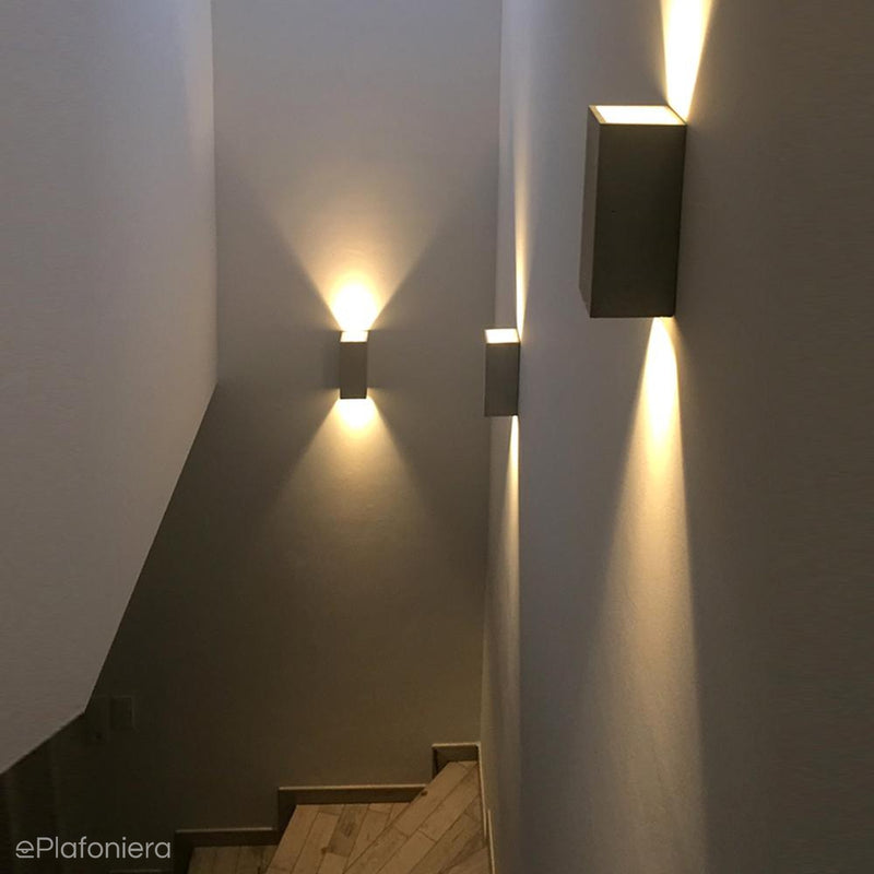 Настінний світильник Concrete - настінний світильник для вітальні, спальні, кухні (2x GU10) (Orto) Loftlight