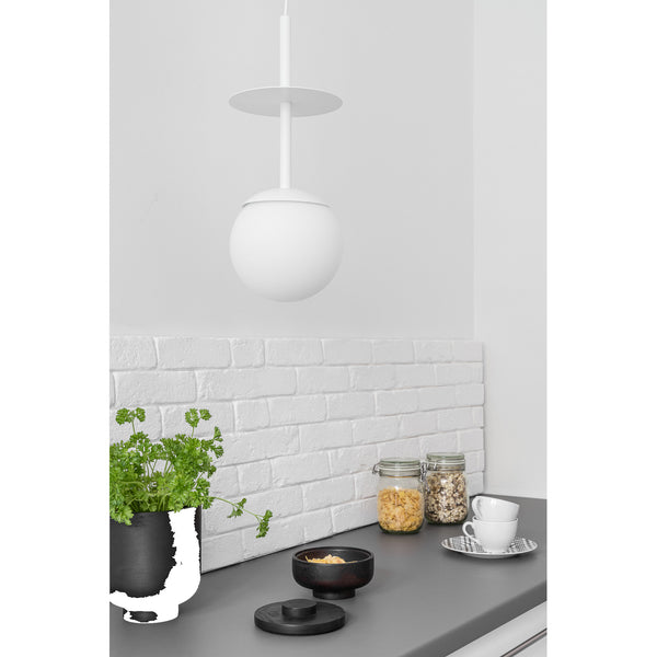 Біла куля підвісна лампа для вітальні, спальні та кухні Plaat A Ummo