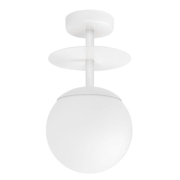 Білий стельовий світильник для кімнати Plaat B, стельовий світильник преміум класу Ummo