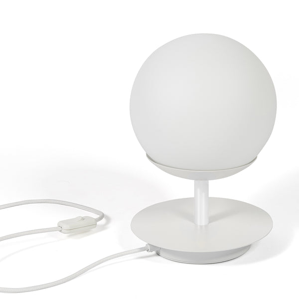 Настільна лампа Premium Plaat ST - біла куля, настільна лампа для вітальні та офісу Ummo