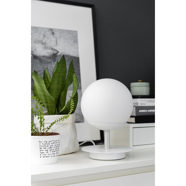Настільна лампа Premium Plaat ST - біла куля, настільна лампа для вітальні та офісу Ummo
