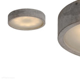 Світлодіодний бетонний стельовий світильник - плафон 36см (18Вт або 24Вт) для кухні вітальні (план 36) Лофтлайт