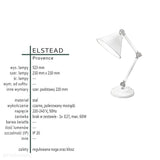 Настільна лампа прованс (полірована латунь) - Elstead (1xE27)
