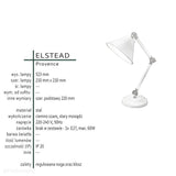 Світильник металевий (сірий - латунь) настільний - письмовий стіл для вітальні спальні (1xE27) Elstead (Прованс)