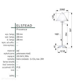 Настільна лампа прованс - полірована мідь - Elstead (1xE14)