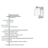 Настінний світильник для ванної з видом на море (товсте скло, полірований хром) - Quoizel (G9 4W)